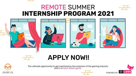 Remote Summer Internship Program 2021 Mindstorm Studios MLABS