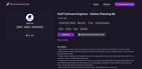Remote rocketship internship. com Search 31 entry-level software engin...