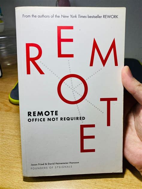 Full Download Remote Office Not Required By David Heinemeier Hansson