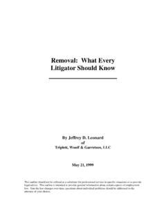 Removal: What Every Litigator Should Know