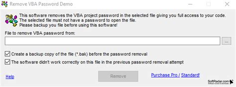 Remove VBA Password for Windows
