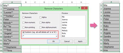 Remove asterisk in excel formula.  These methods cater to different scenarios ...