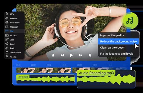 Remove background noise from video online free without watermark.  Clean recordin...