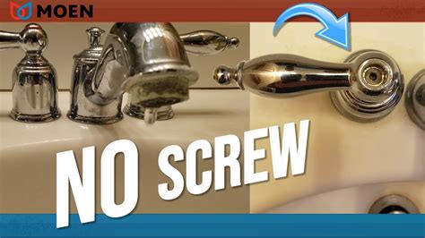 2. Remove The Screw. Once the water has been turned off, you can start removing the handle using the base. All you have to do is hold the faucet handle in place and turn the base in a counterclockwise direction. This should allow you to remove the faucet handle and expose the main screw underneath. To remove the main screw, you may need to use .... 