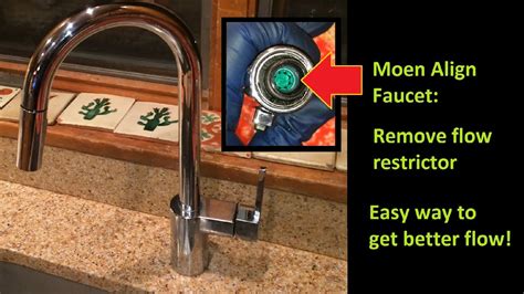 How to remove rubber gasket from water flow restrictor inside Moen s