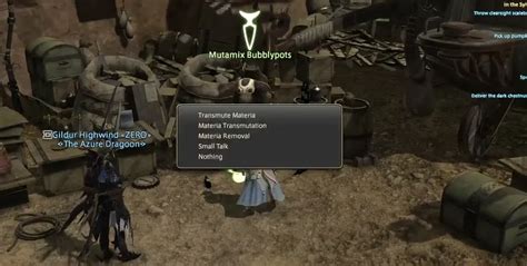 Remove materia ffxiv. May 7, 2020 · Grade 8 materia has a 40% retrieval success rate, while grade 7 has an 80% success rate. Every lower grade materia is guaranteed to be retrieved, so you can meld and retrieve as much as you need to. This is worth knowing for completing one of the easiest challenges in the Challenge Log, which requires melding 5 times. 