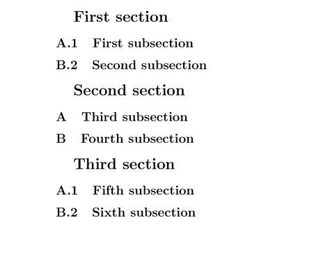 Remove numbering from Section and Subsection - Stack Exchange