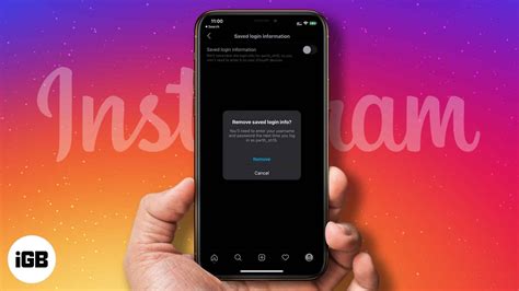 Remove remembered account in iOS Instagram (Instructions)