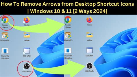 Remove shortcut arrows on icons windows 10.  Windows 11 users can click Other...