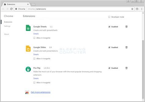 Remove the Pro Flip Google Chrome Extension - BleepingComputer