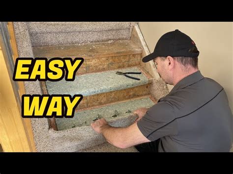 Removing carpet from stairs. 1) Prepare yourself. This is going to be a lot of work. It will probably take a couple of weekends, and if you have kids, add in even more time. 2) Pick out stain colors, paint, sanding tools (paper and blocks) and gathering the right tools. 3) … 