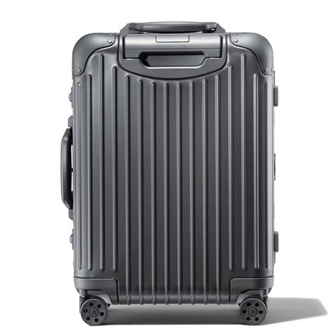 Remowa. Made of gleaming high-end aluminium with its distinctive grooves, the RIMOWA Original is one of the most recognisable luggage pieces of all time. A design first launched in 1950, the robust and lightweight Original has been expertly designed and engineered in Germany to last a lifetime of travel. Original. Check-In L. 