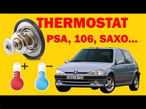 Remplacement Thermostat / Calorstat - Peugeot 106 XN 1.1 …