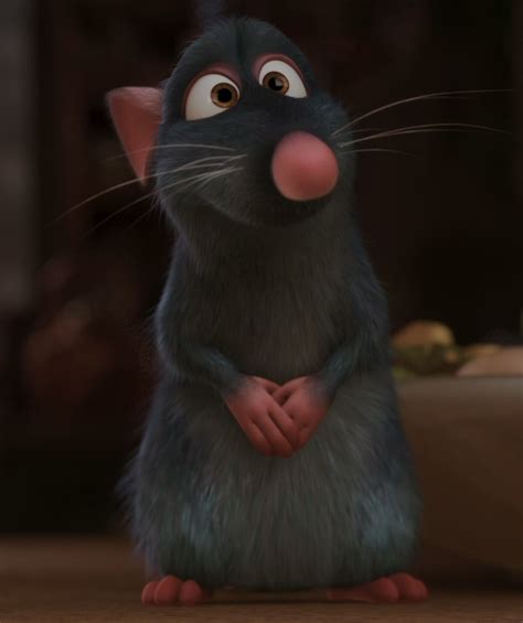 Remy. Remy (also known as Little Chef) is the main protagonist of Pixar's 8th full-length animated feature film Ratatouille. He is a bluish-gray rat from Paris with a passion for food, and dreams of becoming a professional chef. In English, he was voiced by Patton Oswalt, who also voiced Quibble Pants in My Little Pony: Friendship is Magic, Max in The Secret Life … 