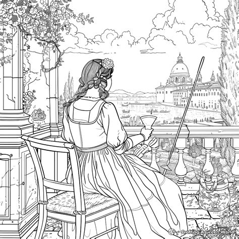 Renaissance Coloring Sheets