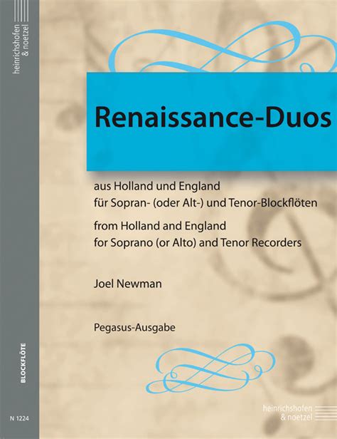 Renaissance duos, aus holland und england, für sopran  (oder alt ) und tenor block flöten. - Manuale cucina elettrica a libera installazione belling.