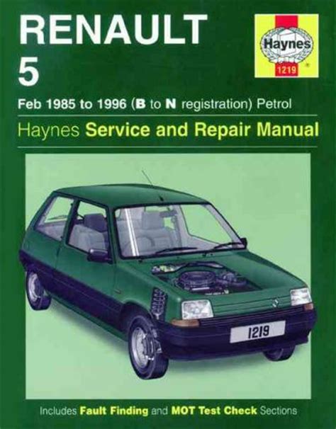 Renault 5 workshop repair manual download 1985 1996. - Handbuch der analytischen philosophie und grundlagenforschung.