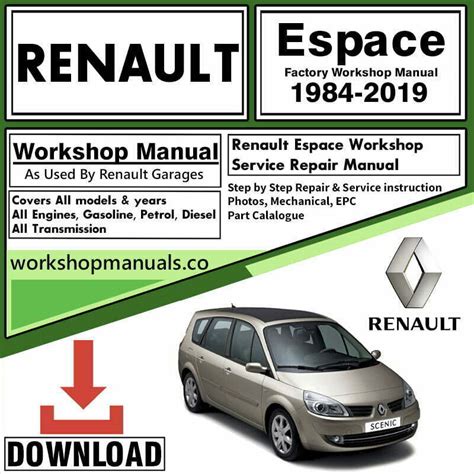 Renault espace je service workshop manual. - Gregorys manual for r31 skyline ebook.