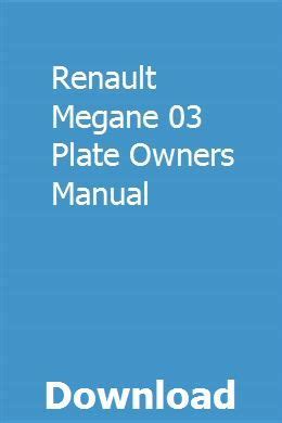 Renault megane 03 plate owners manual. - Detroit diesel series 2 71 engine service manual.