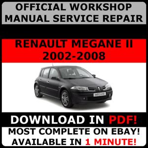 Renault megane ii service reparaturanleitung download ab 2002. - Mitsubishi space star family 1 6 2003 manual.