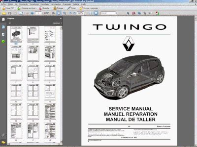 Renault twingo 2 manuel de réparation. - Guida di riferimento per le formule elettriche.