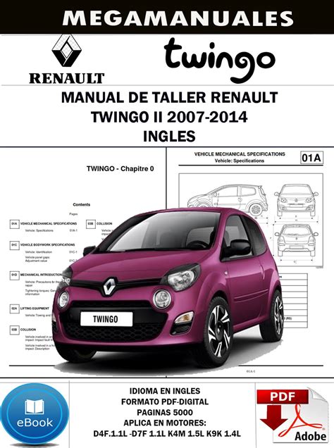 Renault twingo manual de taller 1992 2007. - Manual engine 30 l 6 cyl 3vze.