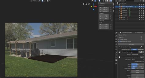 Render scene where camera has background image (Blender 2.8)