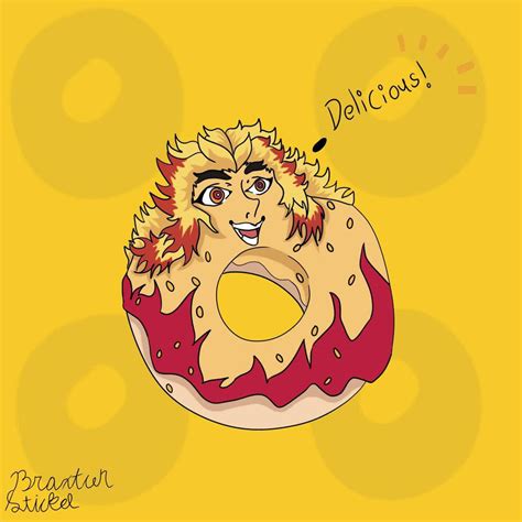 Rengoku doughnut in 2024 Anime, Doughnut, Fruit - Pinterest