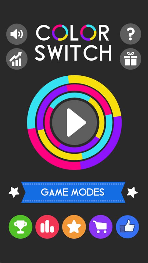 Renkli Android Oyunu Color Switch. 