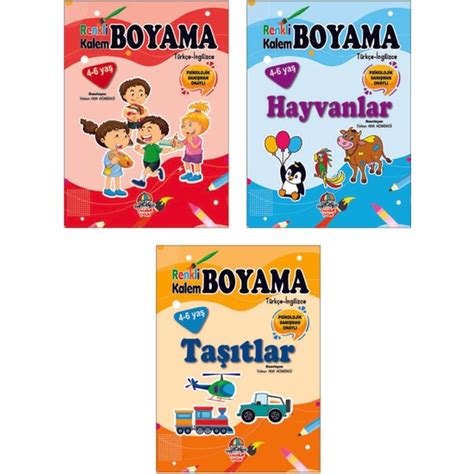 Renkli Kalem Boyama Serisi – Taşıtlar .