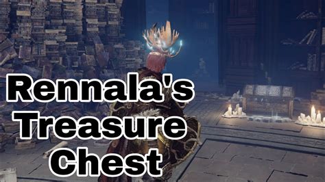 Rennala locked treasure chest. Beating Rennala also gives the player access to her treasure chest, though it will remain locked until the Ranni the Witch and Three Sisters questline is completed. … 