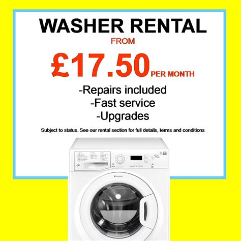 Rent a washer. Affordable, Convenient, Maintenance-Free! $44.99 per month. Enter Zip To Order Today. You’ll have a washer and dryer tomorrow. AZUMA Leasing is leader in Washer and Dryer Appliance Rental. Fulfill your laundry needs for your apartment … 