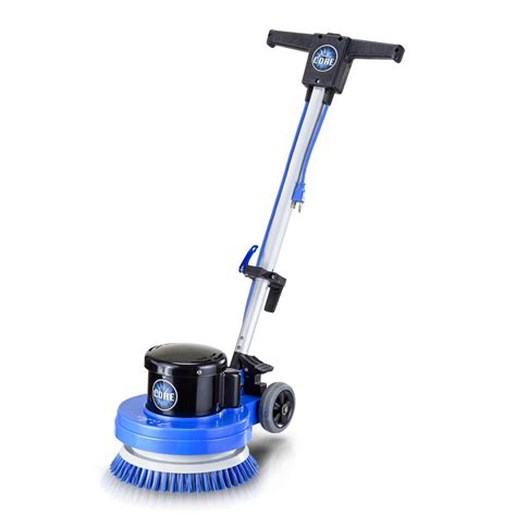 High speed electric floor buffers are designed for polishing finished floors. They feature a 115V operation and include large rear wheels for easy transport. Equipped with a pad speed of 1,5000 RPM and pad size of 20".. 