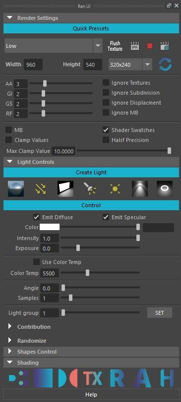 Renui Tool For Arnold Renderer For Maya Free Rendering Scripts Plugins Downloads For Maya