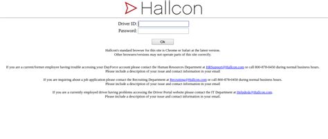 The most updated results for the Driver Portal Hallcon page are listed below, along with availability status, top pages, social media links, Check the official login link, follow troubleshooting steps, or share your problem detail in the comments section.. 