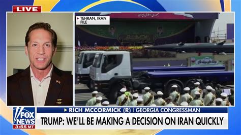 Rep. McCormick to News Max: 'Great' That Qatari Reserves Entitlement to React to Iran Offensives'.
