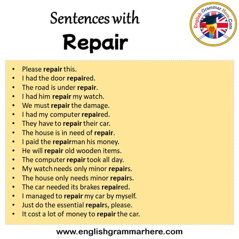 Repair English