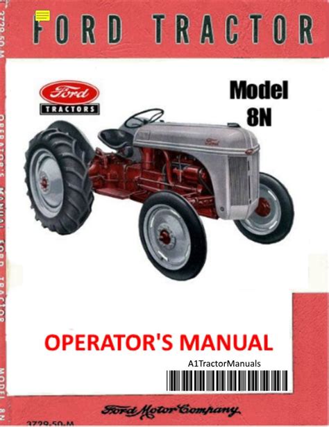 Repair Owners Ford Set 3 8n Reprint Manual Assembly Tractor