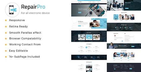 Repair Pro Computer Mobile Electronics And Phone Repair Html Template By Tonatheme