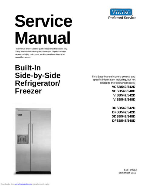Repair Refrigerator Manual Viking