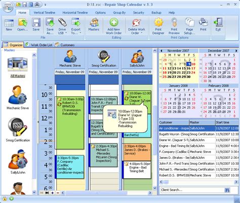 Repair Shop Calendar For Workgroup FileForum