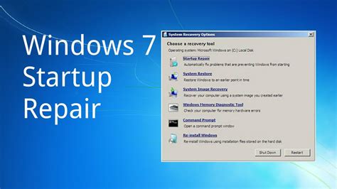 Repair Windows 7 Using the Startup Repair Tool