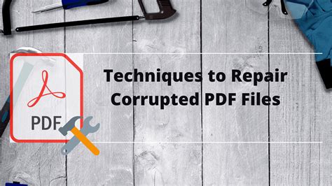 Repair damaged pdf. Repairing of corrupted Adobe Acrobat (.pdf) document online: Select PDF document. Type email address. Upload file for recovery to the repair server. Wait for the end of recovery process. Preview of repaired data if the repair process … 