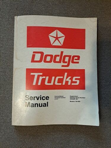 Repair information for Dodge W100 Pickupby Jerry, your personal ...