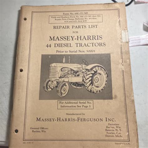 Repair manual 1950 massey harris tractor. - Nȧgra anmärkningar om de nordiska verben med mediageminata..