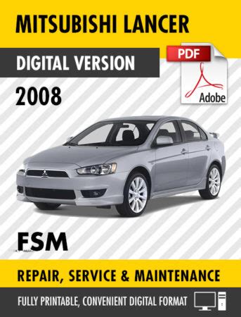 Repair manual 2008 mitsubishi lancer vr. - Suzuki kingquad 750 2008 2012 service repair manual.