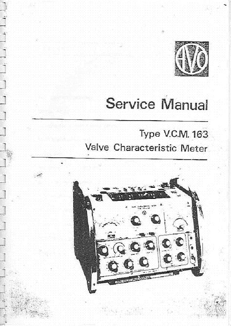 Repair manual avo v c m 163 valve characteristic meter. - Manual del blackberry pearl flip 8220.