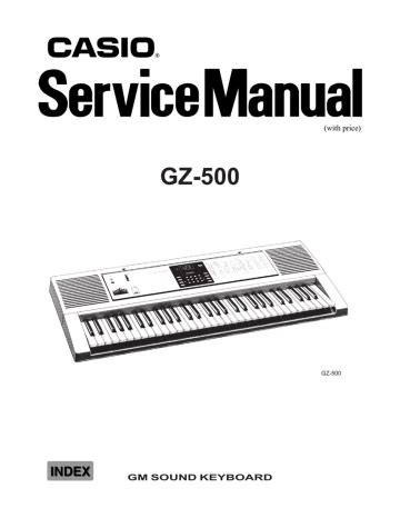 Repair manual casio gz 500 gm sound keyboard. - Mcgraw hill operations management solution manual.