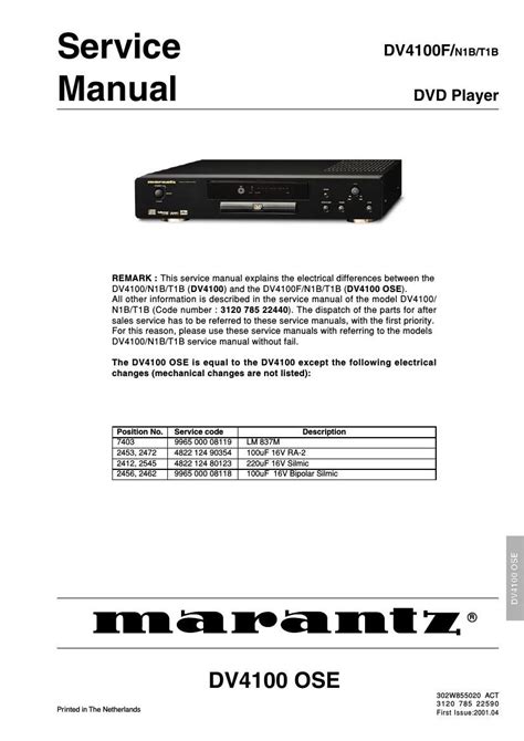 Repair manual dvd player marantz dv4100. - Chapter 26 age of democracy and progress guided reading.