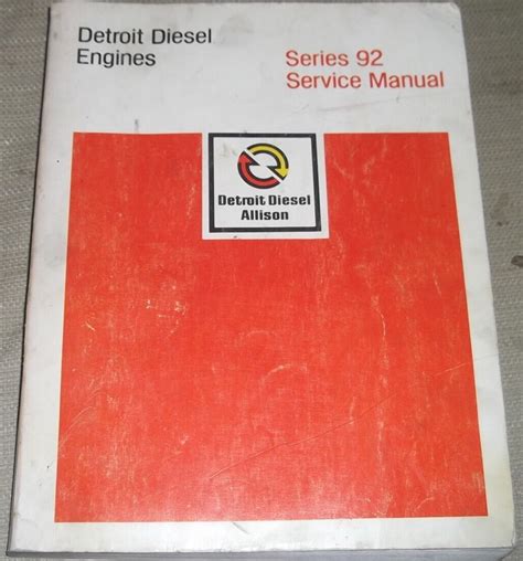 Repair manual for 12v92 detroit diesel. - Uitzonderlijke plaats van de ars musica in de ontwikkeling der wetenschappen gedurende de eeuw der karolingers..